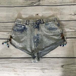 Vintage Stefano International high mini shorts